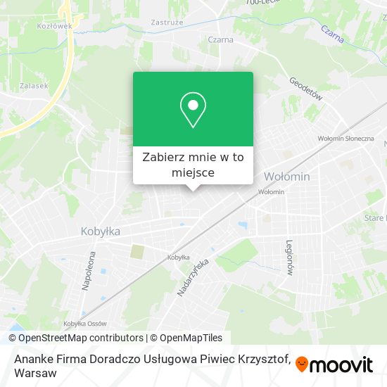 Mapa Ananke Firma Doradczo Usługowa Piwiec Krzysztof