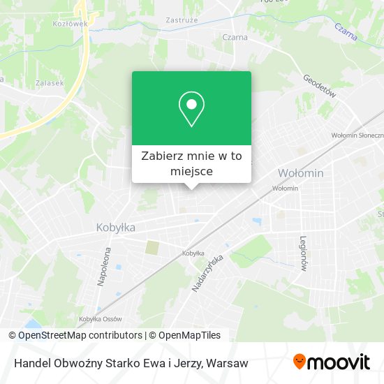 Mapa Handel Obwoźny Starko Ewa i Jerzy