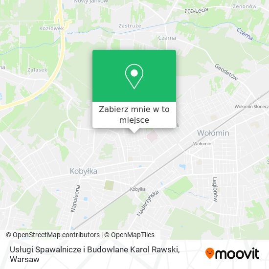 Mapa Usługi Spawalnicze i Budowlane Karol Rawski