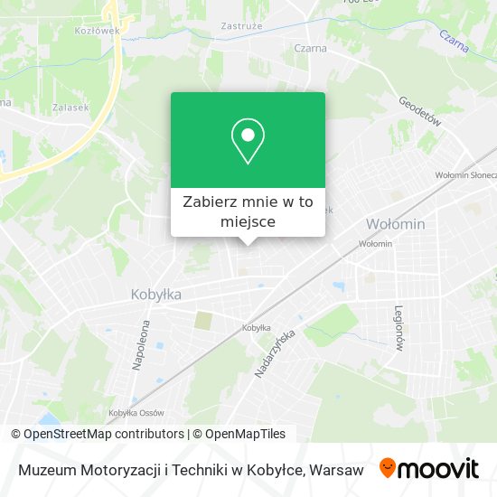 Mapa Muzeum Motoryzacji i Techniki w Kobyłce