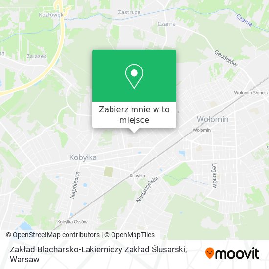 Mapa Zakład Blacharsko-Lakierniczy Zakład Ślusarski