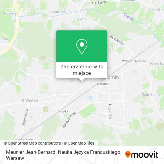 Mapa Meunier Jean-Bernard. Nauka Języka Francuskiego