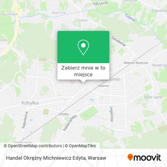 Mapa Handel Okrężny Michniewicz Edyta