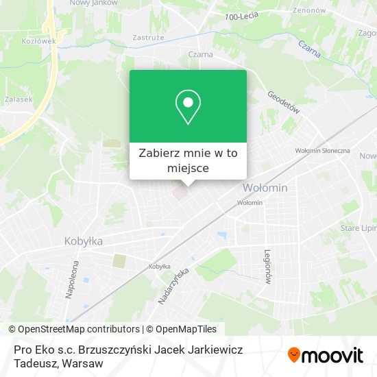 Mapa Pro Eko s.c. Brzuszczyński Jacek Jarkiewicz Tadeusz