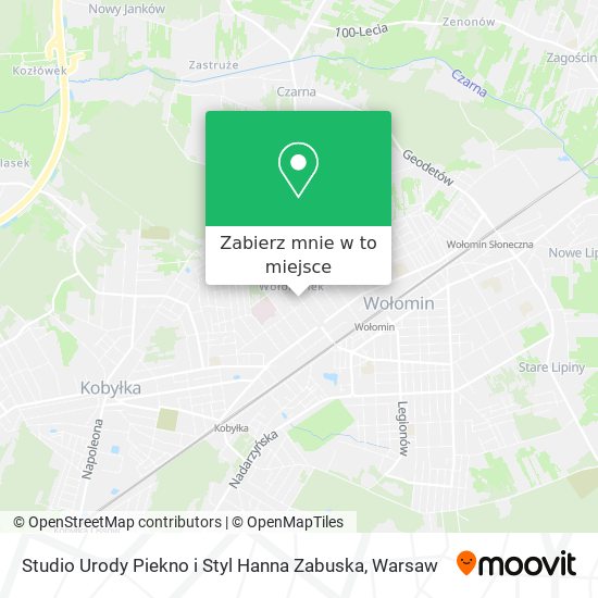 Mapa Studio Urody Piekno i Styl Hanna Zabuska