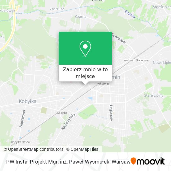 Mapa PW Instal Projekt Mgr. inż. Paweł Wysmułek