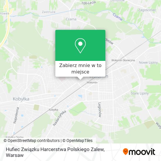 Mapa Hufiec Związku Harcerstwa Polskiego Zalew