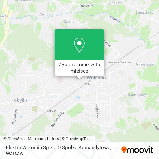 Mapa Elektra Wołomin Sp z o O Spółka Komandytowa