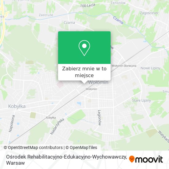 Mapa Ośrodek Rehabilitacyjno-Edukacyjno-Wychowawczy