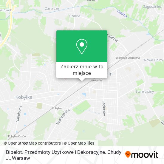 Mapa Bibelot. Przedmioty Użytkowe i Dekoracyjne. Chudy J.