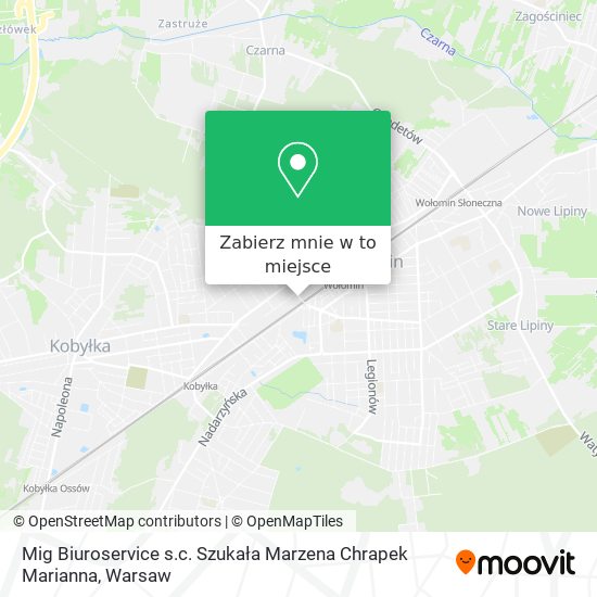 Mapa Mig Biuroservice s.c. Szukała Marzena Chrapek Marianna