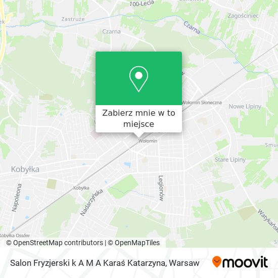 Mapa Salon Fryzjerski k A M A Karaś Katarzyna