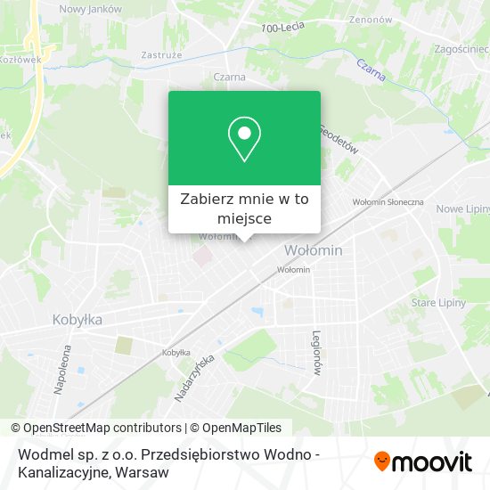 Mapa Wodmel sp. z o.o. Przedsiębiorstwo Wodno - Kanalizacyjne