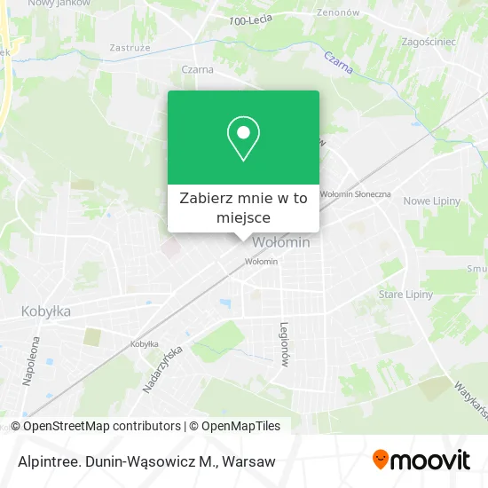 Mapa Alpintree. Dunin-Wąsowicz M.