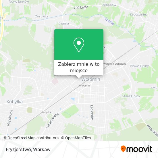 Mapa Fryzjerstwo