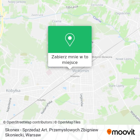 Mapa Skonex - Sprzedaż Art. Przemysłowych Zbigniew Skoniecki