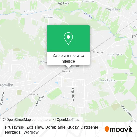Mapa Pruszyński Zdzisław. Dorabianie Kluczy, Ostrzenie Narzędzi
