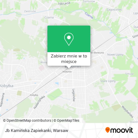 Mapa Jb Kamińska Zapiekanki