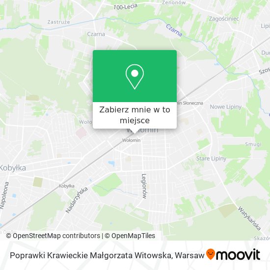 Mapa Poprawki Krawieckie Małgorzata Witowska