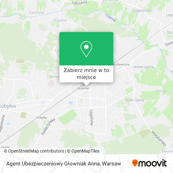 Mapa Agent Ubezpieczeniowy Głowniak Anna