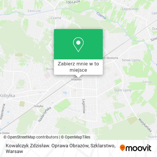 Mapa Kowalczyk Zdzisław. Oprawa Obrazów, Szklarstwo