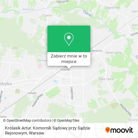 Mapa Królasik Artur. Komornik Sądowy przy Sądzie Rejonowym