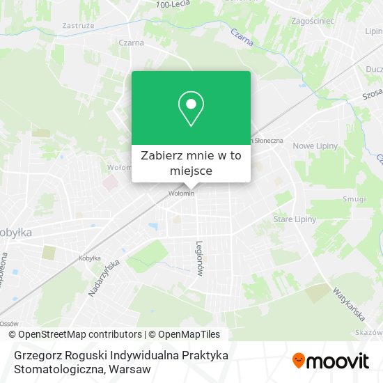 Mapa Grzegorz Roguski Indywidualna Praktyka Stomatologiczna