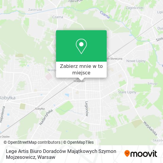 Mapa Lege Artis Biuro Doradców Majątkowych Szymon Mojzesowicz