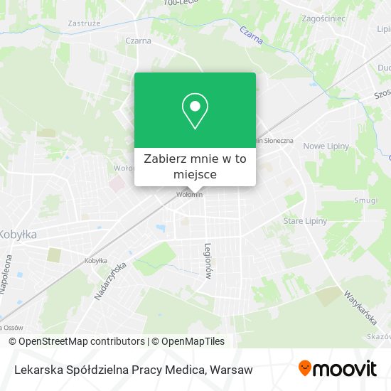 Mapa Lekarska Spółdzielna Pracy Medica