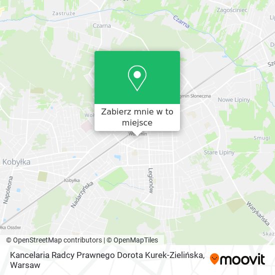 Mapa Kancelaria Radcy Prawnego Dorota Kurek-Zielińska