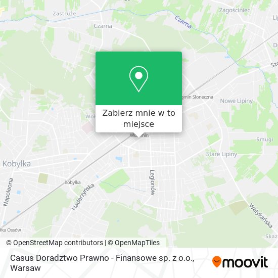 Mapa Casus Doradztwo Prawno - Finansowe sp. z o.o.