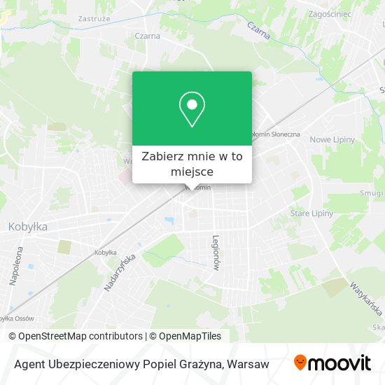 Mapa Agent Ubezpieczeniowy Popiel Grażyna