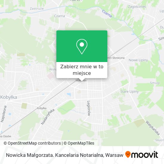 Mapa Nowicka Małgorzata. Kancelaria Notarialna