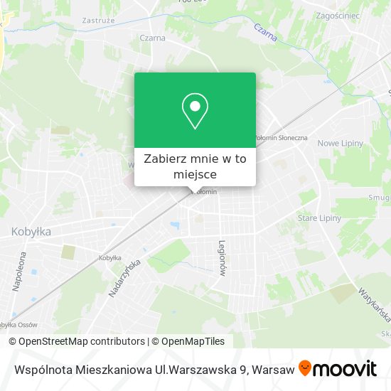 Mapa Wspólnota Mieszkaniowa Ul.Warszawska 9