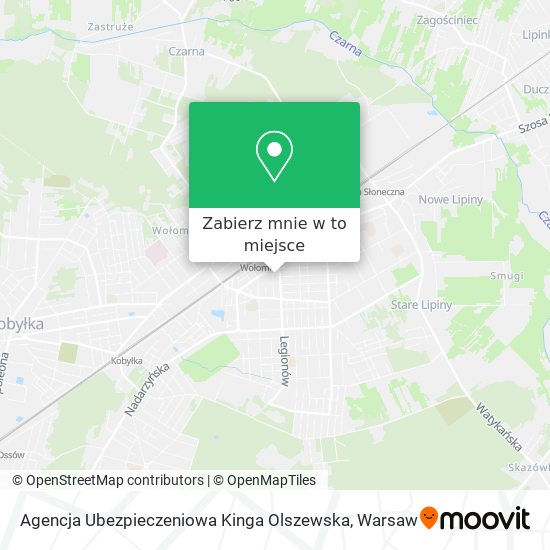 Mapa Agencja Ubezpieczeniowa Kinga Olszewska