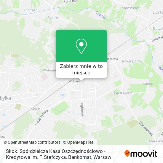 Mapa Skok. Spółdzielcza Kasa Oszczędnościowo - Kredytowa im. F. Stefczyka. Bankomat