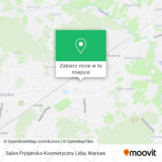 Mapa Salon Fryzjersko-Kosmetyczny Lidia