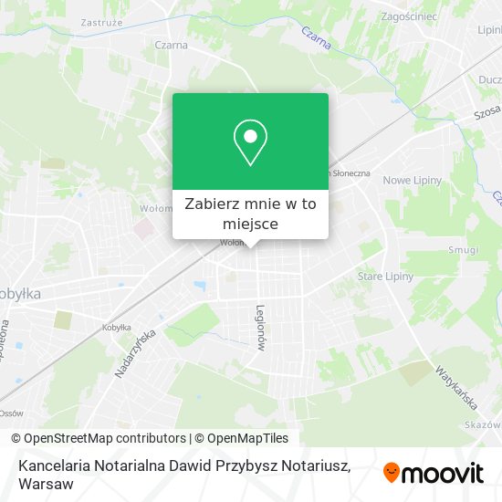 Mapa Kancelaria Notarialna Dawid Przybysz Notariusz