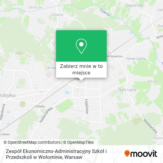 Mapa Zespół Ekonomiczno-Administracyjny Szkół i Przedszkoli w Wołominie