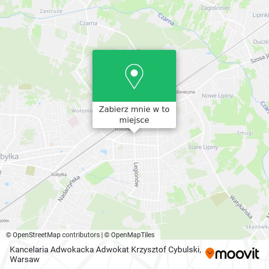 Mapa Kancelaria Adwokacka Adwokat Krzysztof Cybulski