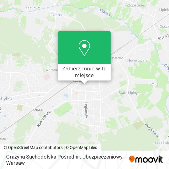 Mapa Grażyna Suchodolska Pośrednik Ubezpieczeniowy