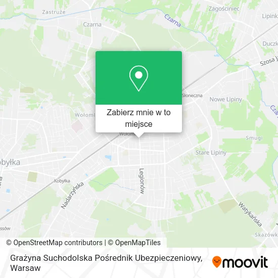 Mapa Grażyna Suchodolska Pośrednik Ubezpieczeniowy