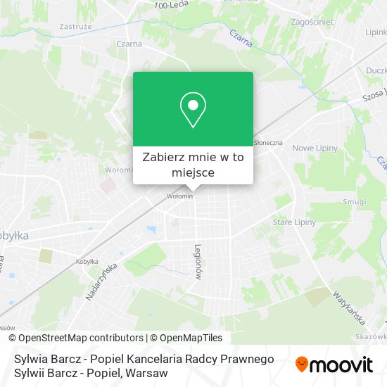 Mapa Sylwia Barcz - Popiel Kancelaria Radcy Prawnego Sylwii Barcz - Popiel