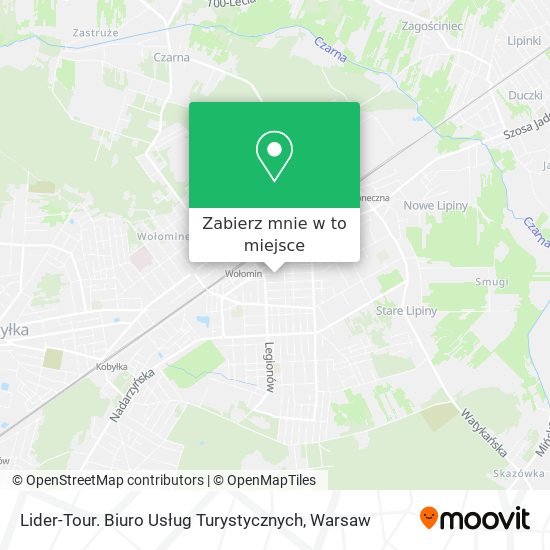 Mapa Lider-Tour. Biuro Usług Turystycznych