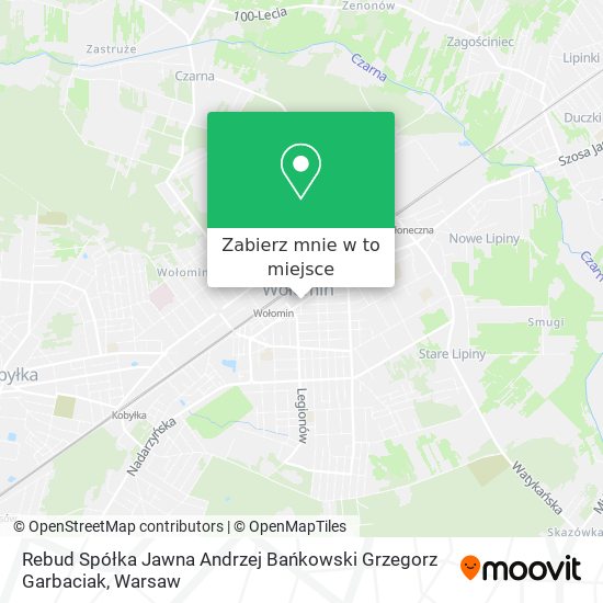 Mapa Rebud Spółka Jawna Andrzej Bańkowski Grzegorz Garbaciak