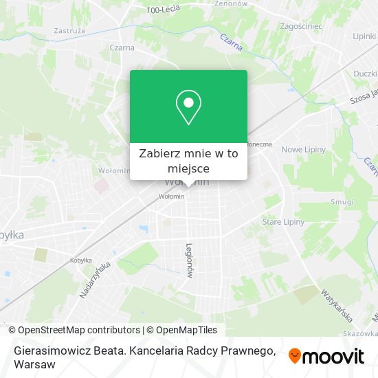 Mapa Gierasimowicz Beata. Kancelaria Radcy Prawnego