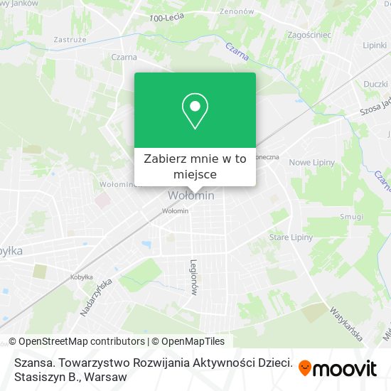 Mapa Szansa. Towarzystwo Rozwijania Aktywności Dzieci. Stasiszyn B.