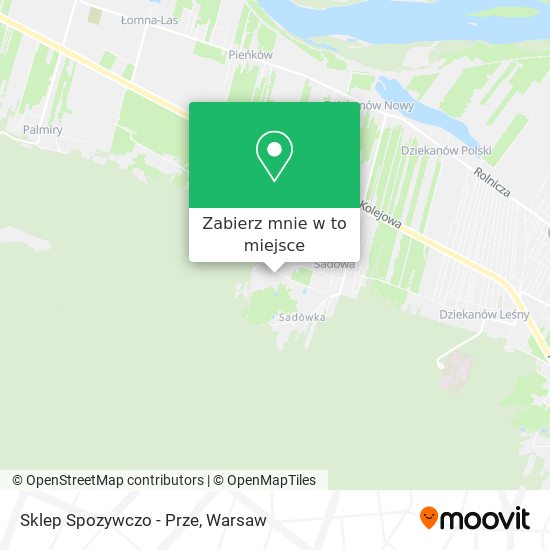 Mapa Sklep Spozywczo - Prze