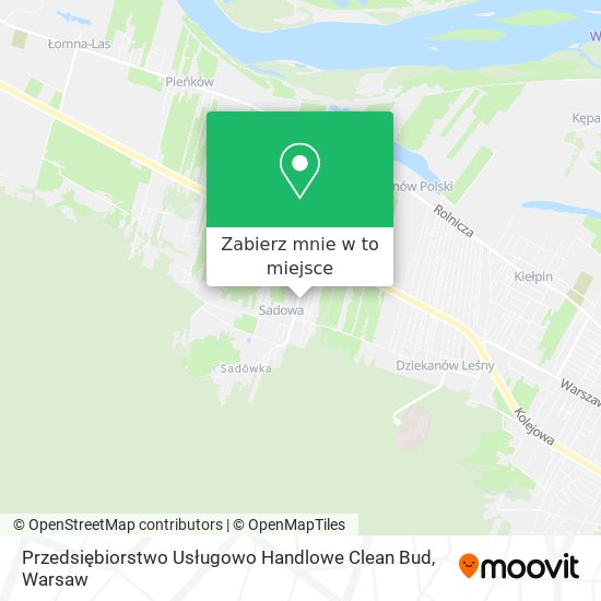 Mapa Przedsiębiorstwo Usługowo Handlowe Clean Bud