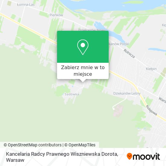 Mapa Kancelaria Radcy Prawnego Wiszniewska Dorota